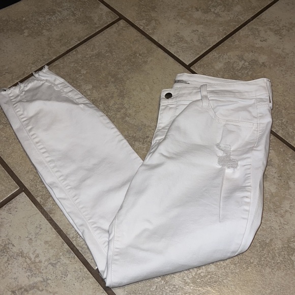 Project Runway jeans distressed size 12 white - Picture 4 of 4